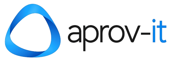 Aprov-it - Logo firmy specjalizującej się w AI i tworzeniu aplikacji internetowych